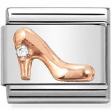Nomination Classic Rose Gold CZ Shoe Charm