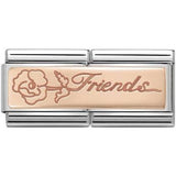 Nomination Classic Rose Gold Friends Double Charm