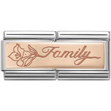 Nomination Classic Rose Gold Family Double Charm