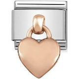 Nomination Classic Rose Gold Heart Drop Charm