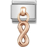 Nomination Classic Rose Gold Infinity Drop Charm