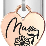 Nomination Classic Rose Gold Mum Heart Drop Charm