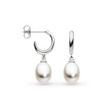 Kit Heath Coast Pebble Pearl Hoop Earrings