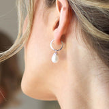 Kit Heath Revival Glitz Pearl Hoop Earrings
