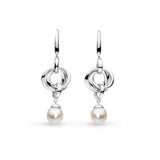 Kit Heath Bevel Trilogy Pearl Drop Earrings