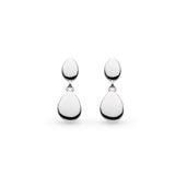 Kit Heath Coast Pebble Twin Drop Earrings