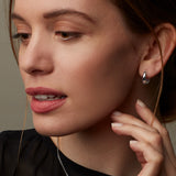 Kit Heath Bevel Cirque Small Hinged Huggie Hoop Earrings