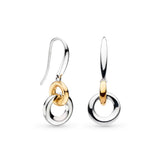 Kit Heath Bevel Cirque Link Gold Drop Earrings