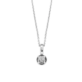 Ti Sento Solitaire CZ Pendant Necklace