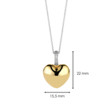 Ti Sento Heart Shape Gold Pendant Necklace SALE