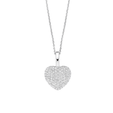 Ti Sento Heart Shape CZ Pendant Necklace SALE
