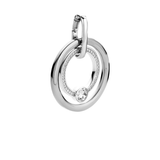 Ti Sento Concentric Circle CZ Large Pendant
