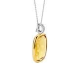 Ti Sento Lozenge Yellow CZ Pendant Necklace SALE