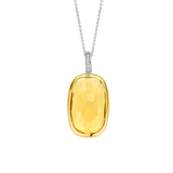 Ti Sento Lozenge Yellow CZ Pendant Necklace SALE