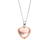 Ti Sento Heart Shape Nude Pink Pendant Necklace SALE