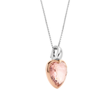Ti Sento Heart Shape Nude Pink Pendant Necklace SALE