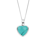 Ti Sento Heart Shape Turquoise Pendant Necklace SALE