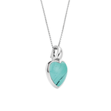 Ti Sento Heart Shape Turquoise Pendant Necklace SALE