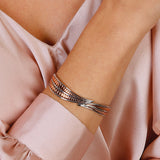Kit Heath Blossom Eden Blush Leaf Cuff Bangle SALE