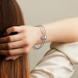 Kit Heath Céleste Eclipse Lux Pavé Spinner Double Chain Bracelet