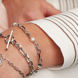 Kit Heath Revival Figaro Pearl Chain Link Bracelet