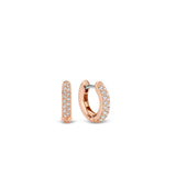 Ti Sento Classic Pavé Set CZ Hoop Earrings SALE