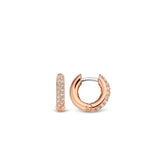 Ti Sento Classic Pavé Set CZ Hoop Earrings SALE