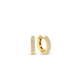 Ti Sento Classic Pavé Set CZ Hoop Earrings SALE