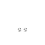 Ti Sento Bezel Set CZ Stud Earrings