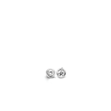 Ti Sento Bezel Set CZ Stud Earrings