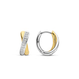 Ti Sento Crossover CZ Hoop Earrings SALE