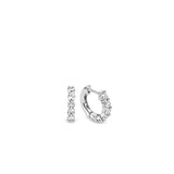 Ti Sento Claw Set CZ Hoop Earrings