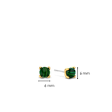 Ti Sento Malachite Four Claw Stud Earrings SALE