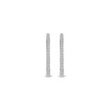 Ti Sento Large CZ Oval Hoop Earrings