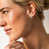 Ti Sento Ellipsis CZ Hoop Earrings