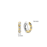 Ti Sento Radiant Sun CZ Hoop Earrings SALE