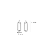 Ti Sento Elongated Link Long Stud Earrings SALE