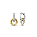 Ti Sento Interlocking Circles CZ Drop Earrings SALE
