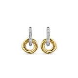 Ti Sento Interlocking Circles CZ Drop Earrings SALE