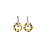 Ti Sento Interlocking Circles CZ Drop Earrings SALE