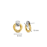 Ti Sento Interlocking Circles Large Stud Earrings SALE