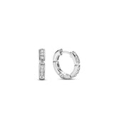 Ti Sento Deco CZ Hoop Earrings SALE