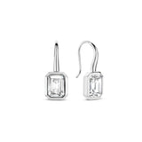 Ti Sento Emerald Cut CZ Drop Earrings SALE