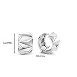 Ti Sento Pyramid Hoop Earrings SALE