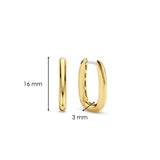 Ti Sento Elongated Link Medium Hoop Earrings SALE