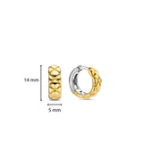 Ti Sento Clover Hoop Earrings SALE
