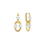 Ti Sento Bead Link Pearl Drop Earrings SALE