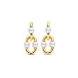 Ti Sento Bead Link Pearl Drop Earrings SALE