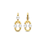 Ti Sento Bead Link Pearl Drop Earrings SALE