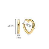 Ti Sento Heart Hoop Earrings SALE